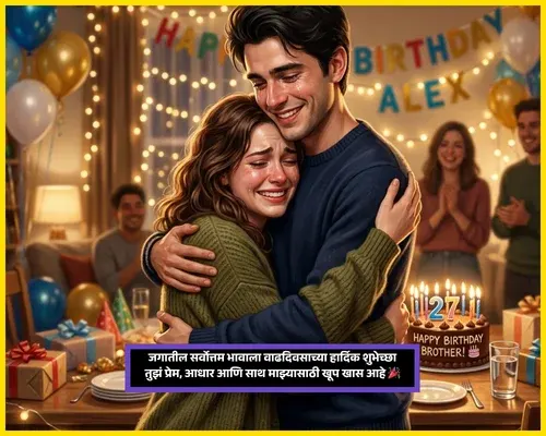 Birthday Wishes for Brother in Marathi