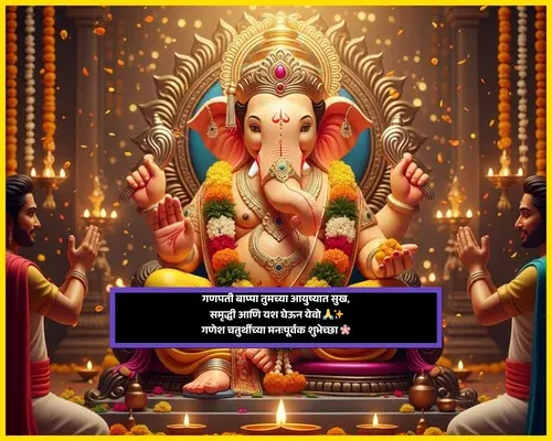 Cute Ganesh Chaturthi Wishes in Marathi