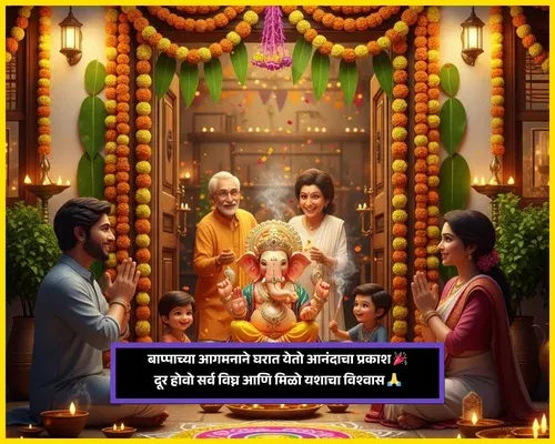 Ganesh Chaturthi Wishes in Marathi Language
