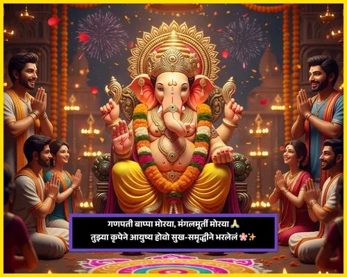 Ganesh Chaturthi Wishes in Marathi with Photo