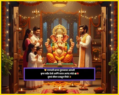 Ganesh Chaturthi Wishes in Marathi​