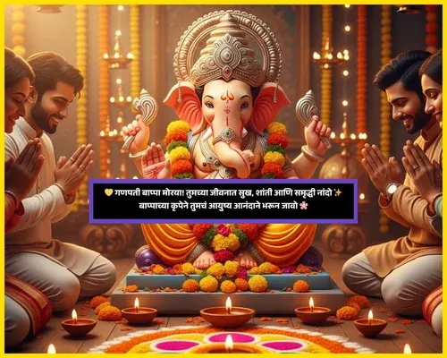 Ganesh Chaturthi Wishes in Marathi​