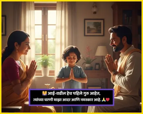 Guru Purnima Wishes in Marathi Mummy Papa