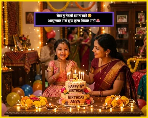 Happy Birthday Wishes for Son in Marathi Text