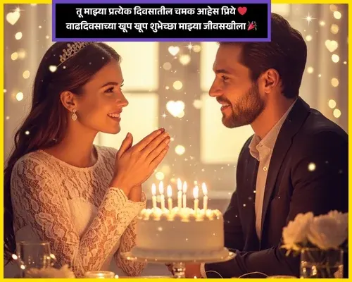 Happy Birthday Wishes Wife in Marathi Text