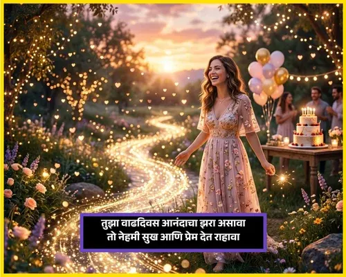 Love Birthday Wishes in Marathi​
