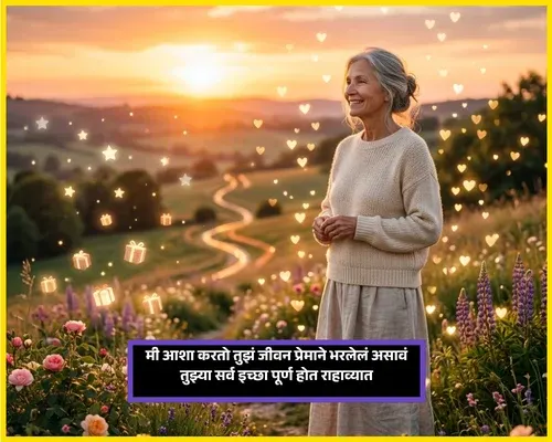 Love Birthday Wishes in Marathi​
