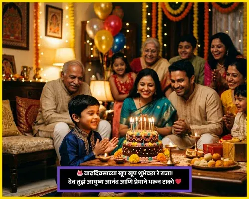 Short Birthday Wishes for Son in Marathi