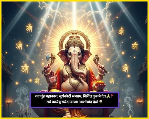 Shri Ganesh Chaturthi Wishes in Marathi