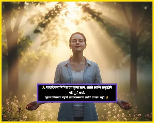 Thank You for Birthday Wishes in Marathi​