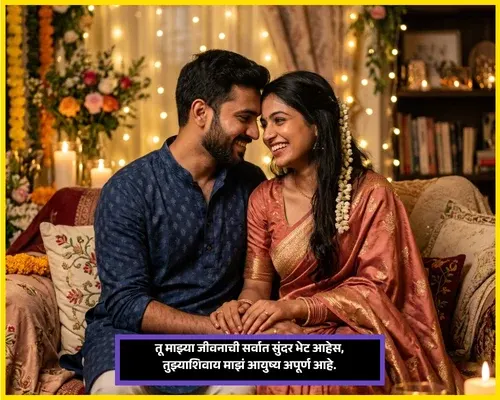 113 Romantic Birthday Wishes for Wife in Marathi