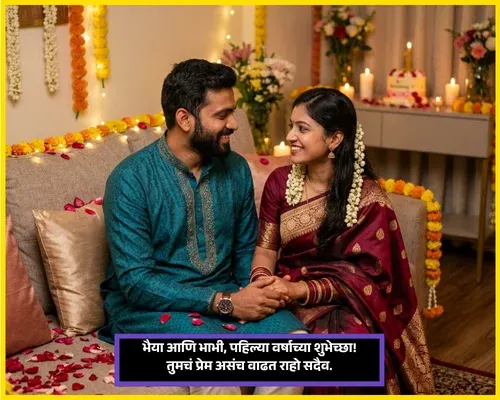 1st Anniversary Wishes for Bhaiya and Bhabhi 1st Anniversary Wishes for Bhaiya and Bhabhi