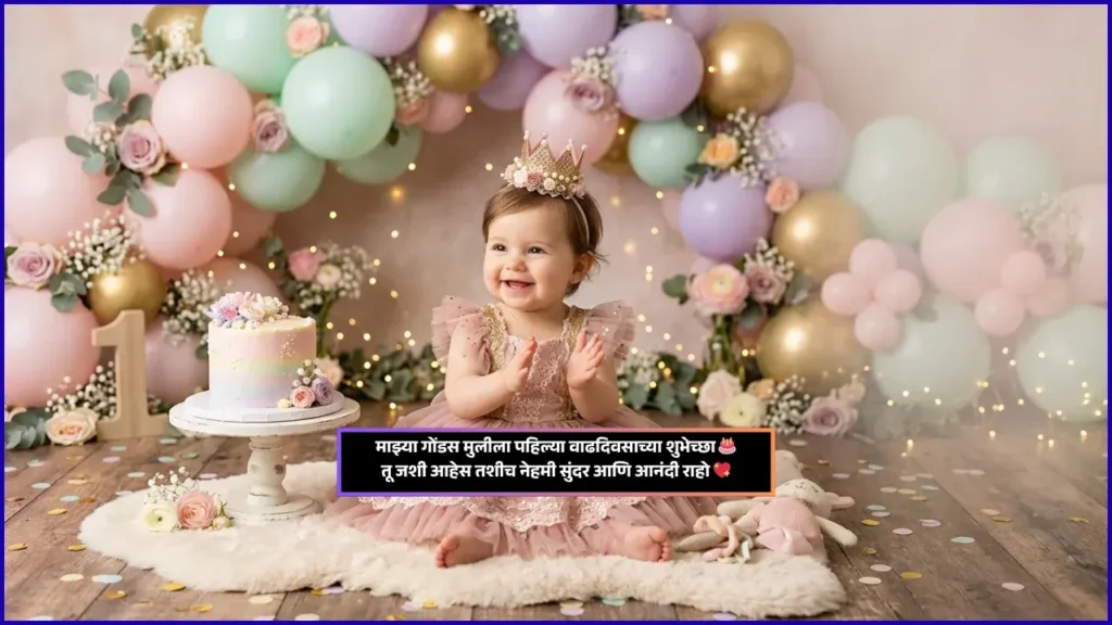 1st Birthday Wishes for Baby Girl