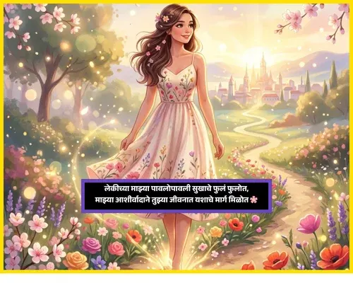 1st Birthday Wishes for Daughter in Marathi