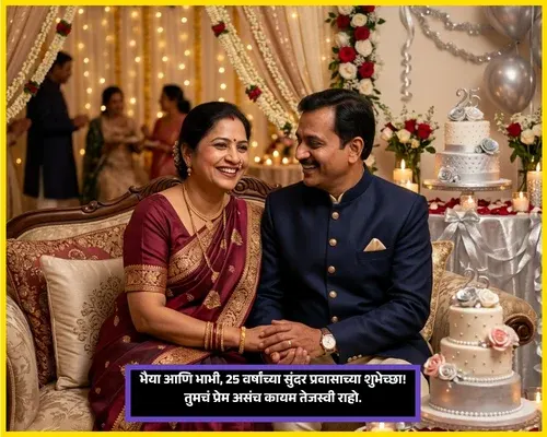 25th Anniversary Wishes for Bhaiya and Bhabhi 25th Anniversary Wishes for Bhaiya and Bhabhi