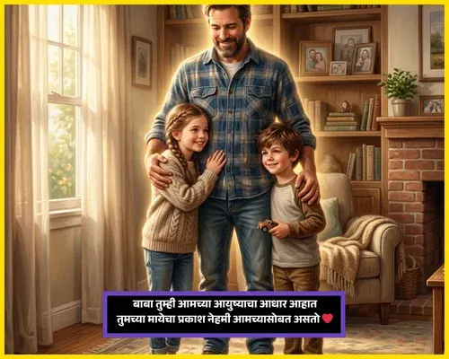 75th Birthday Wishes for Dad in Marathi