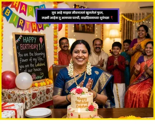 Aai Kadun Mulila Birthday Wishes in Marathi Text
