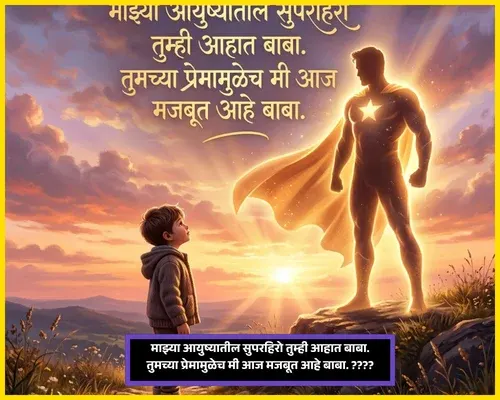 Birthday Wishes for Dad in Marathi from Daughter