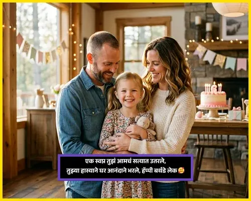Birthday Wishes for Daugther in Marathi