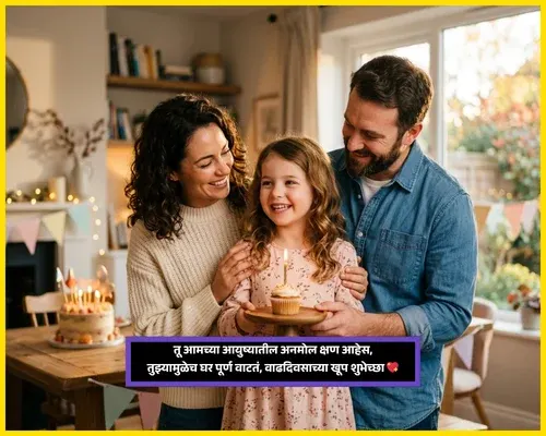 Birthday Wishes for Daugther in Marathi