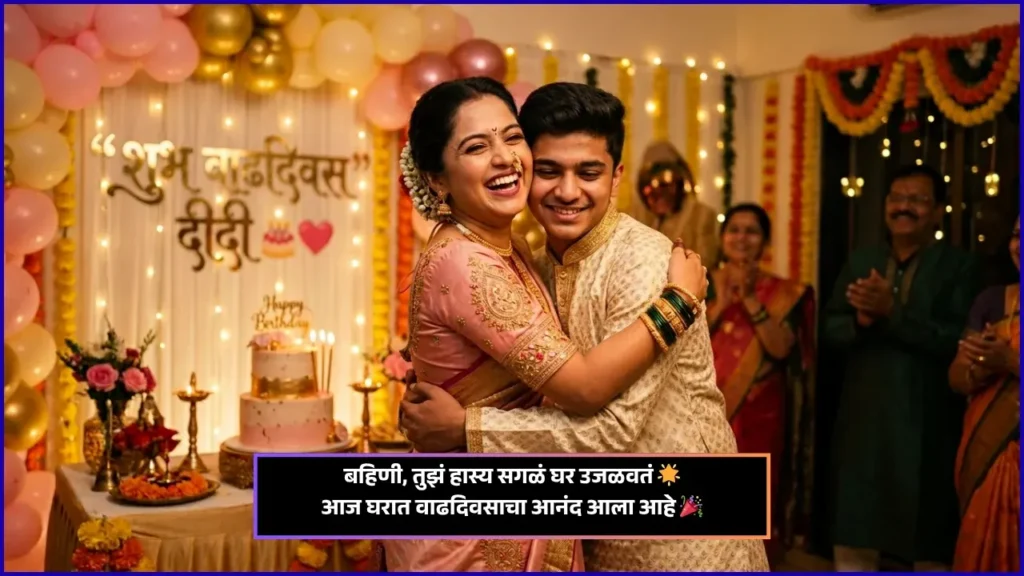 Birthday Wishes for Sister in Marathi​