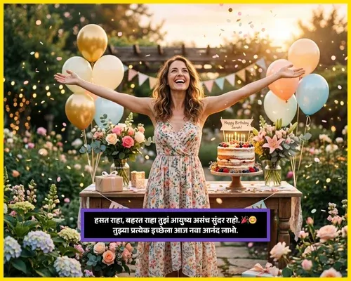 Comedy Funny Birthday Wishes for Sister in Marathi