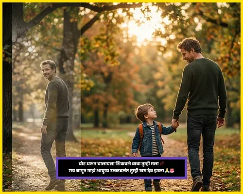 Emotional Birthday Wishes for Father in Marathi