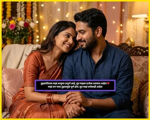 Emotional Birthday Wishes for Wife in Marathi