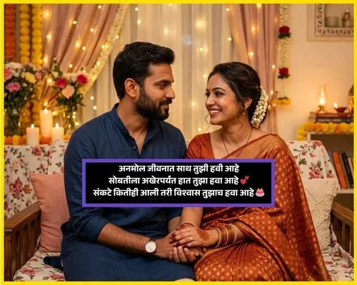 Happy Birthday Wishes for Wife in Marathi Text