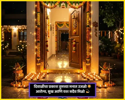 Happy Diwali Wishes in Marathi Text