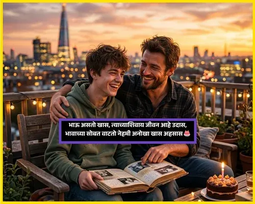 Heart Touching Birthday Wishes for Brother in Marathi