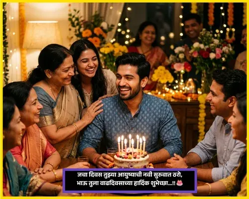 Heart Touching Birthday Wishes in Marathi for Brother