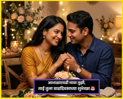 Heart Touching Birthday Wishes in Marathi Sister