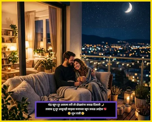 Heart Touching Good Night Messages Marathi for Him