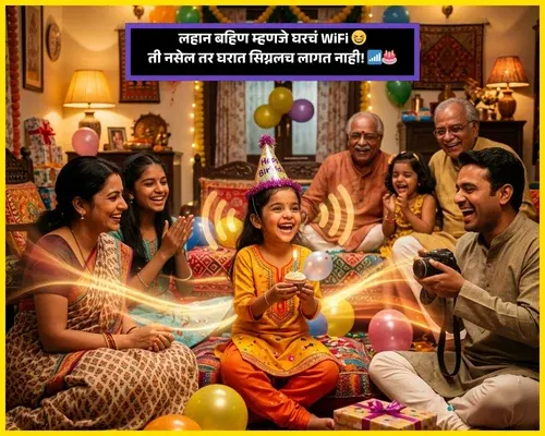 Little Sister Birthday Wishes in Marathi Funny Little Sister Birthday Wishes in Marathi Funny