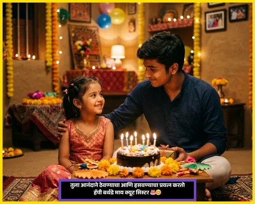 Little Sister Birthday Wishes in Marathi Text Little Sister Birthday Wishes in Marathi Text