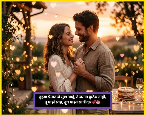 Love Birthday Wishes in Marathi for Boyfriend