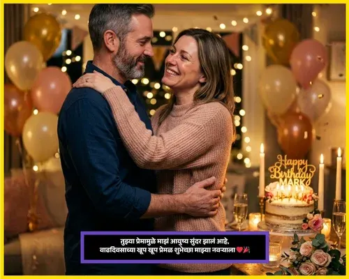 Love Birthday Wishes in Marathi for Husband
