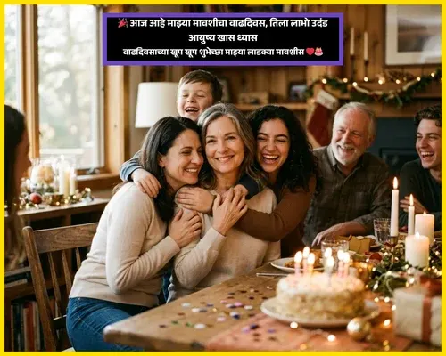 Mausi Mavshi Birthday Wishes in Marathi