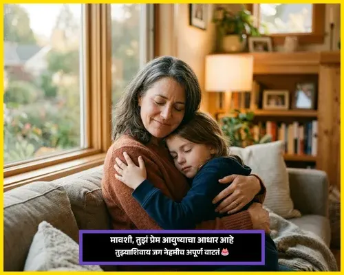 Mavshi Birthday Wishes in Marathi Caption