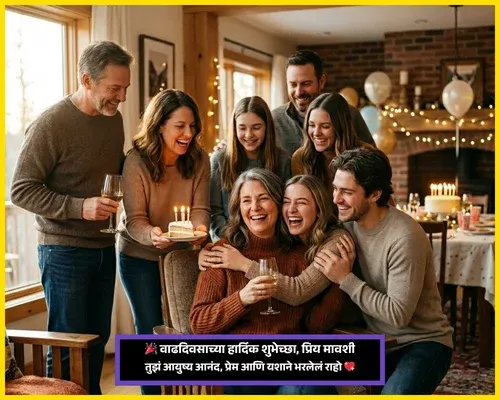 Mavshi Birthday Wishes in Marathi Sms