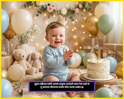 One Year 1st Birthday Wishes for Baby Boy