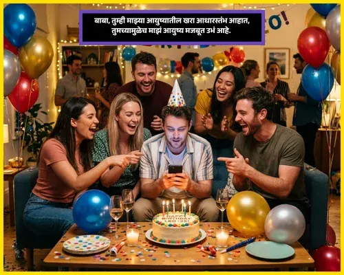 Papa Birthday Wishes in Marathi