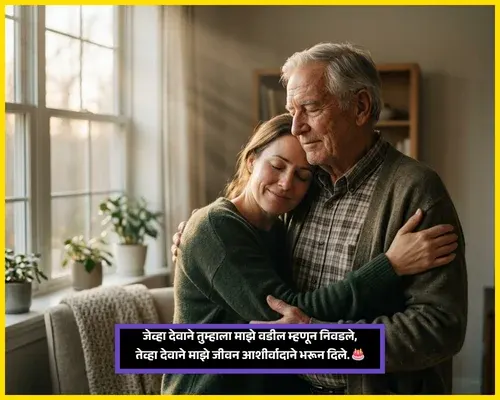 Poem Heart Touching Birthday Wishes for Father in Marathi