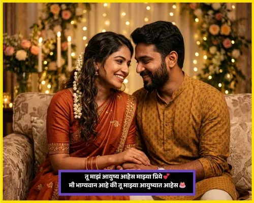 Romantic Birthday Wishes for Wife in Marathi