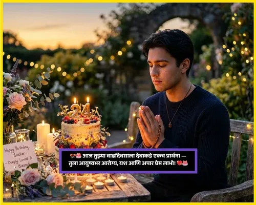 Special Birthday Wishes for Brother in Marathi