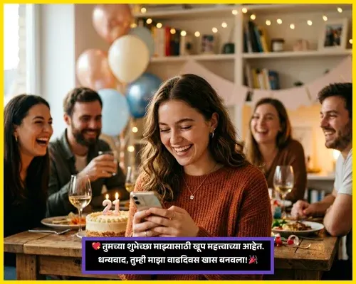 Thank You for Birthday Wishes in Marathi Images