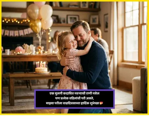 Unique Birthday Wishes for Daughter Marathi Text