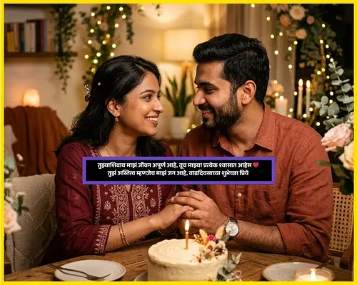 Unique Birthday Wishes for Wife in Marathi