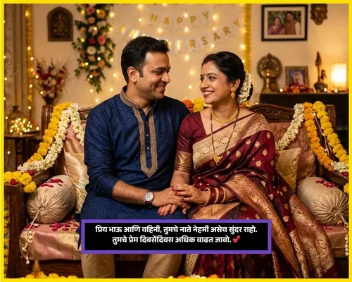 Wedding Anniversary Wishes for Bhaiya and Bhabhi Wedding Anniversary Wishes for Bhaiya and Bhabhi